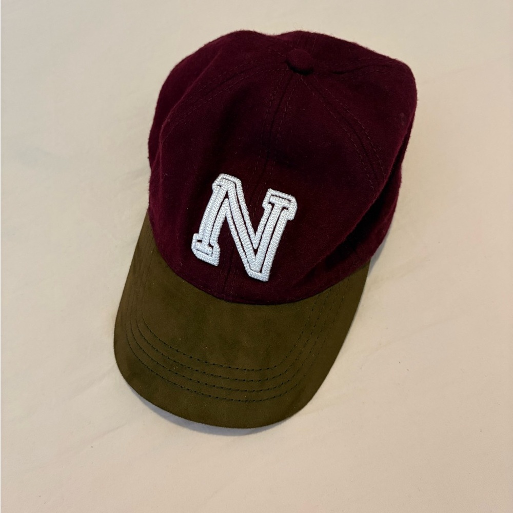 Burgundy and Olive Cap